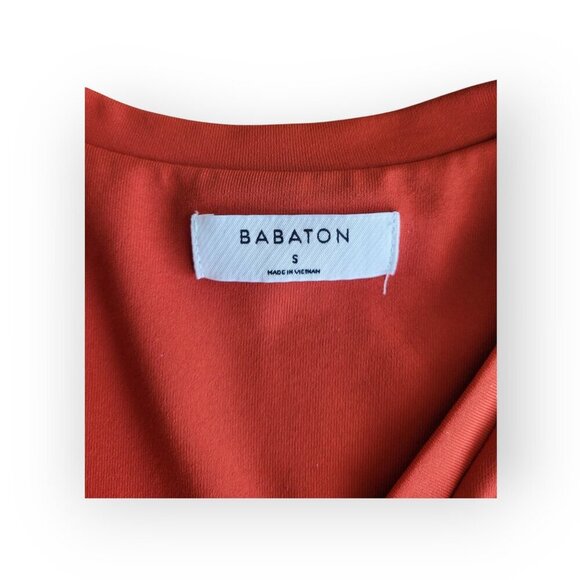 Aritzia Babaton Contour Orange Henley Bodysuit Size S - Picture 6 of 10